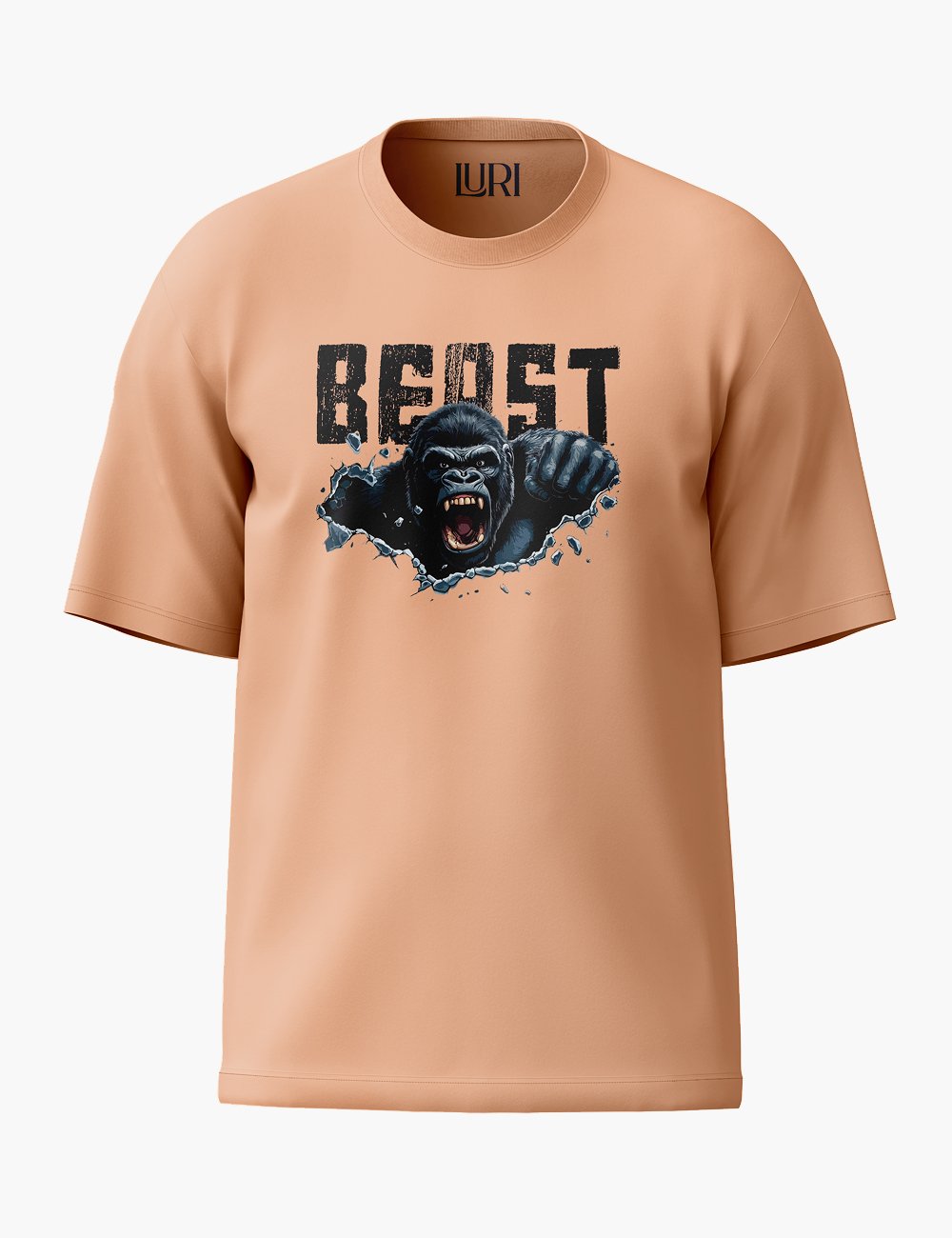 LURI Supima Cotton Unisex Oversized T-Shirt – Beast Edition