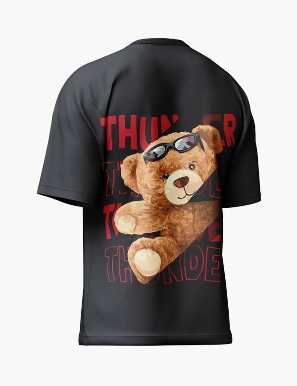 LURI Supima Cotton Unisex Oversized T-Shirt – Thunder Bear Edition
