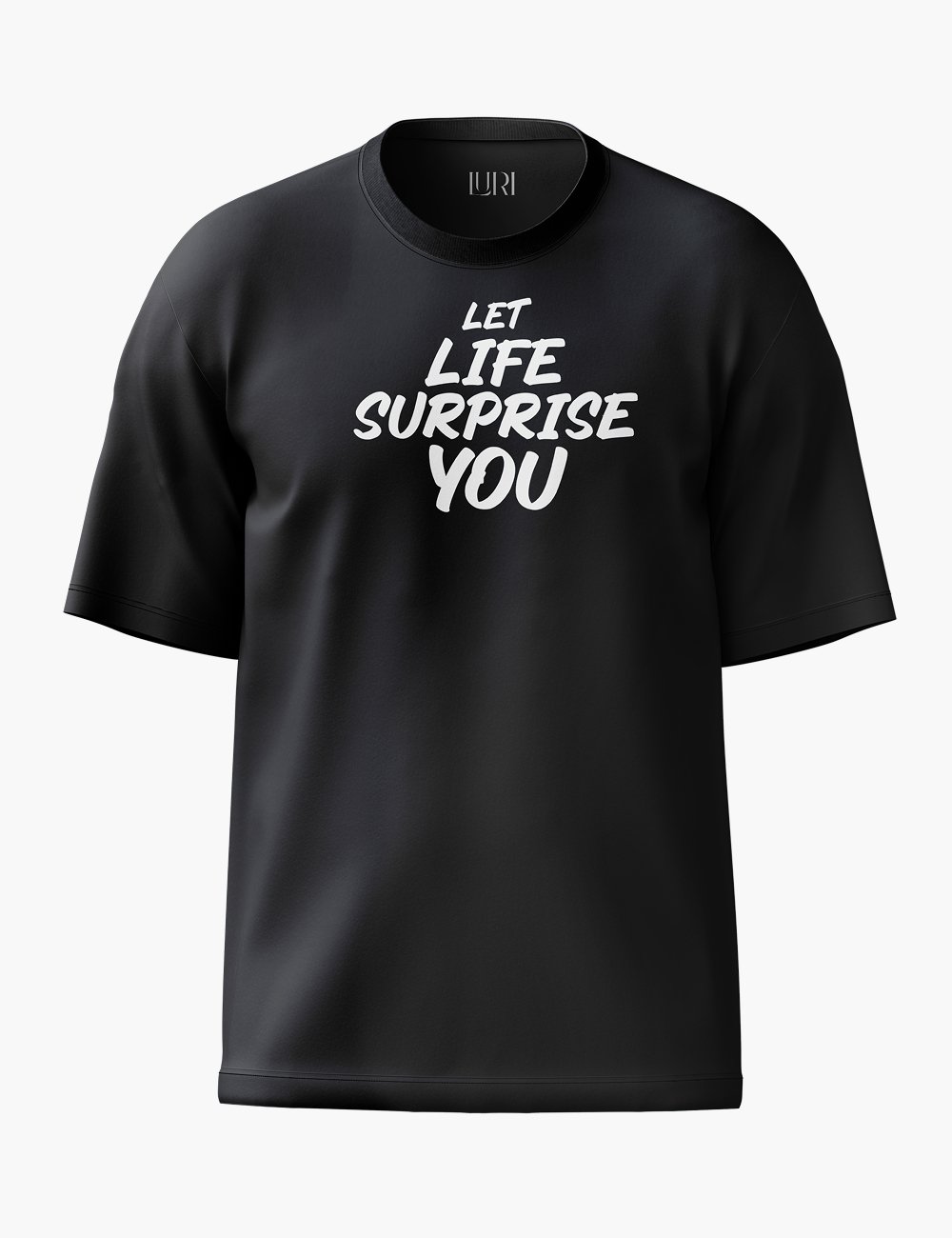 LURI Supima Cotton Unisex Oversized T-Shirt – Let Life Surprise You Edition