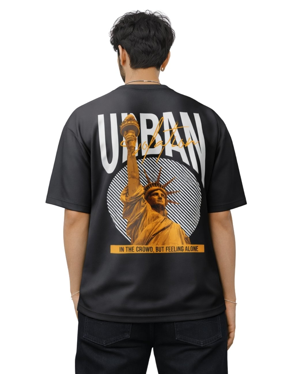 LURI Supima Cutton Unisex Oversized T-shirt – Statue of Liberty Edition