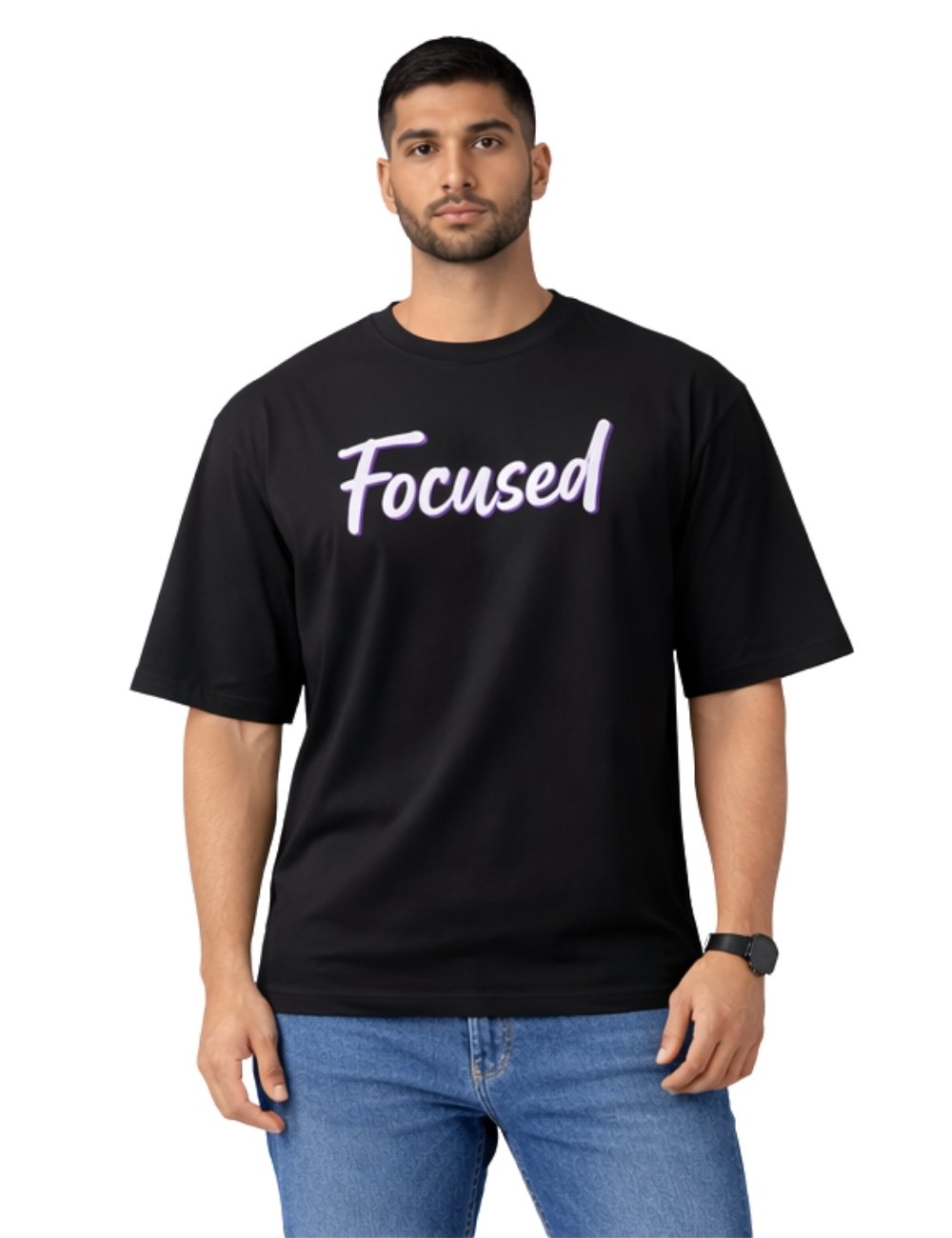 LURI Supima Cotton Unisex Oversized T-Shirt – Focused Edition
