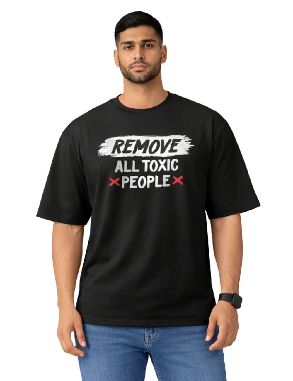LURI Supima Cotton Unisex Oversized T-Shirt – Remove All Toxic People Edition