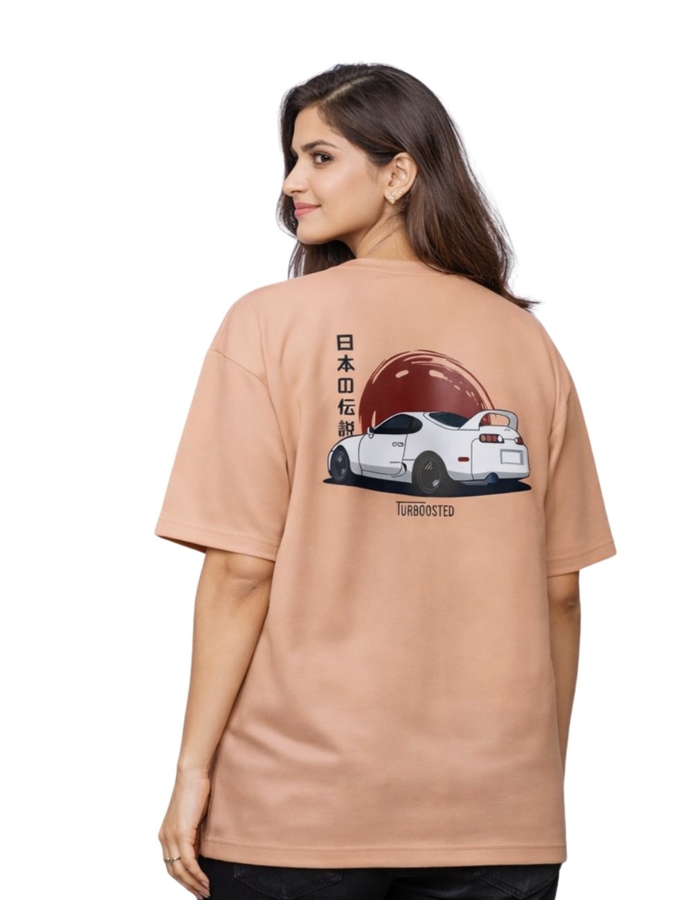LURI Supima Cotton Unisex Oversized T-Shirt – JDM Turbo Legend