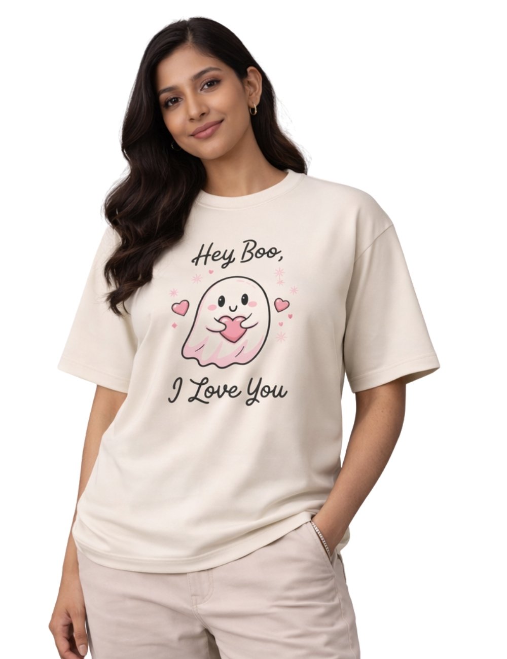 LURI Supima Cotton Unisex Oversized T-Shirt – Couple Collection 8 [Men and Women]