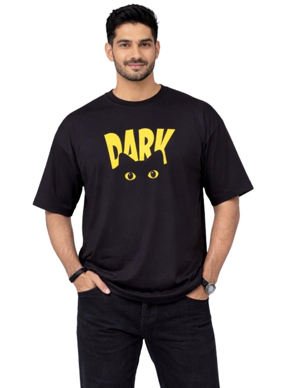 LURI Supima Cotton Unisex Oversized T-Shirt – Dark Edition