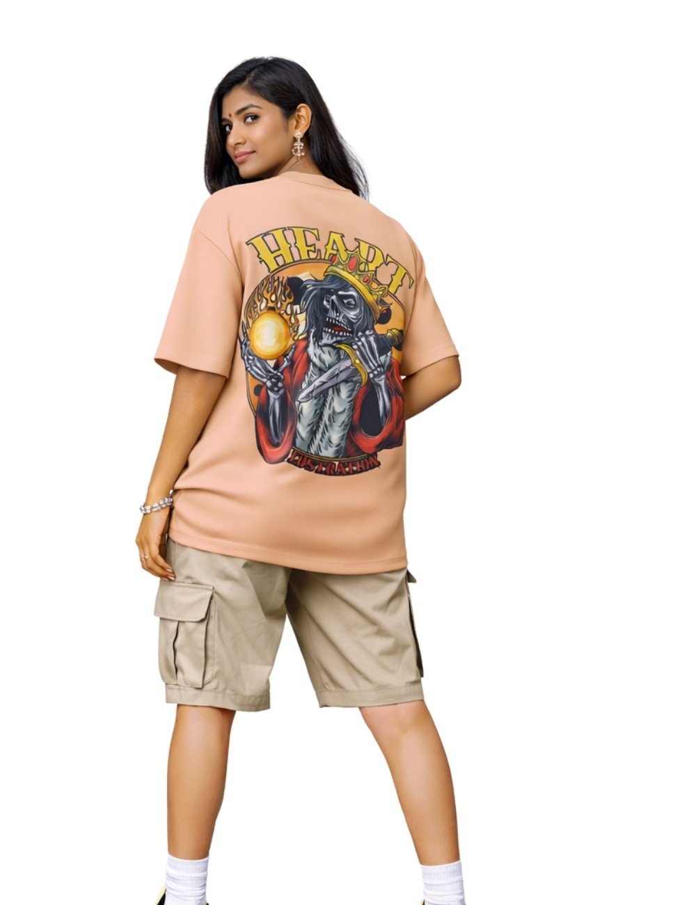 LURI Supima Cotton Unisex Oversized T-Shirt – Heart of Power Edition - Image 3