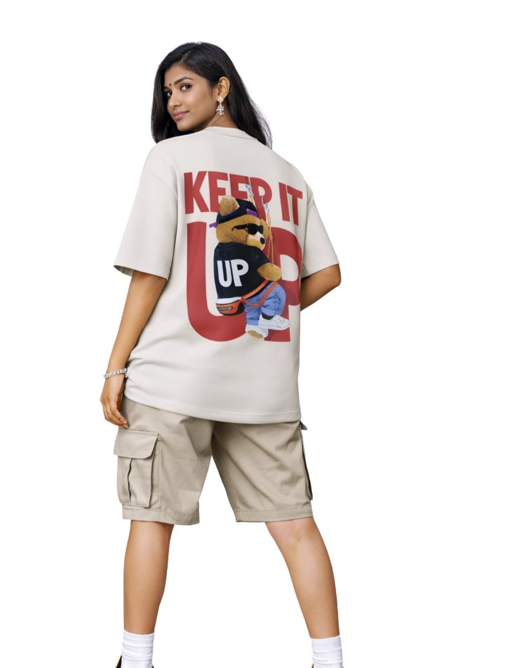 LURI Supima Cotton Unisex Oversized T-Shirt – Keep It Up Edition