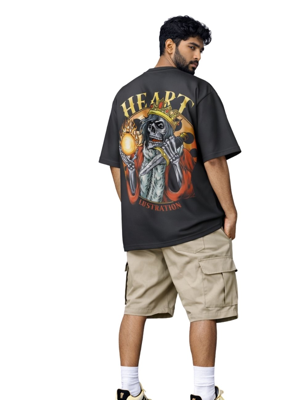 LURI Supima Cotton Unisex Oversized T-Shirt – Heart of Power Edition