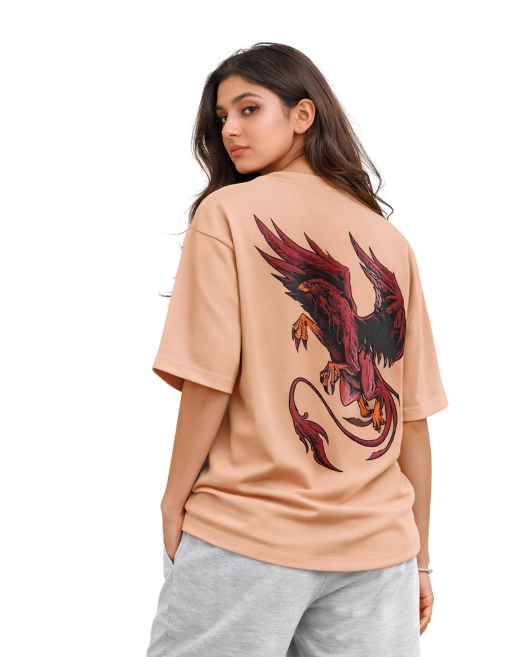 LURI Supima Cotton Unisex Oversized T-Shirt – Griffin Fury Edition