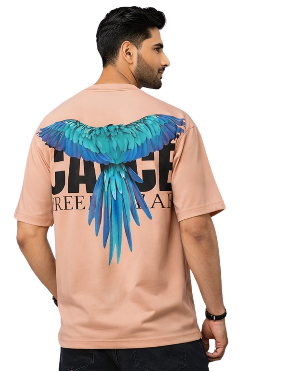 LURI Supima Cotton Unisex Oversized T-Shirt – Azure Flight Edition