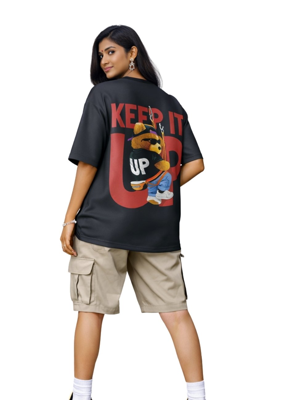 LURI Supima Cotton Unisex Oversized T-Shirt – Keep It Up Edition