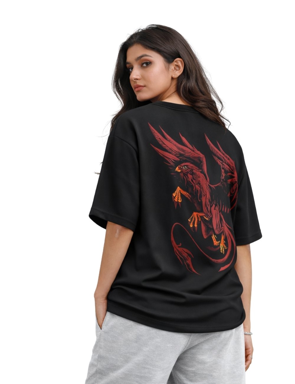LURI Supima Cotton Unisex Oversized T-Shirt – Griffin Fury Edition