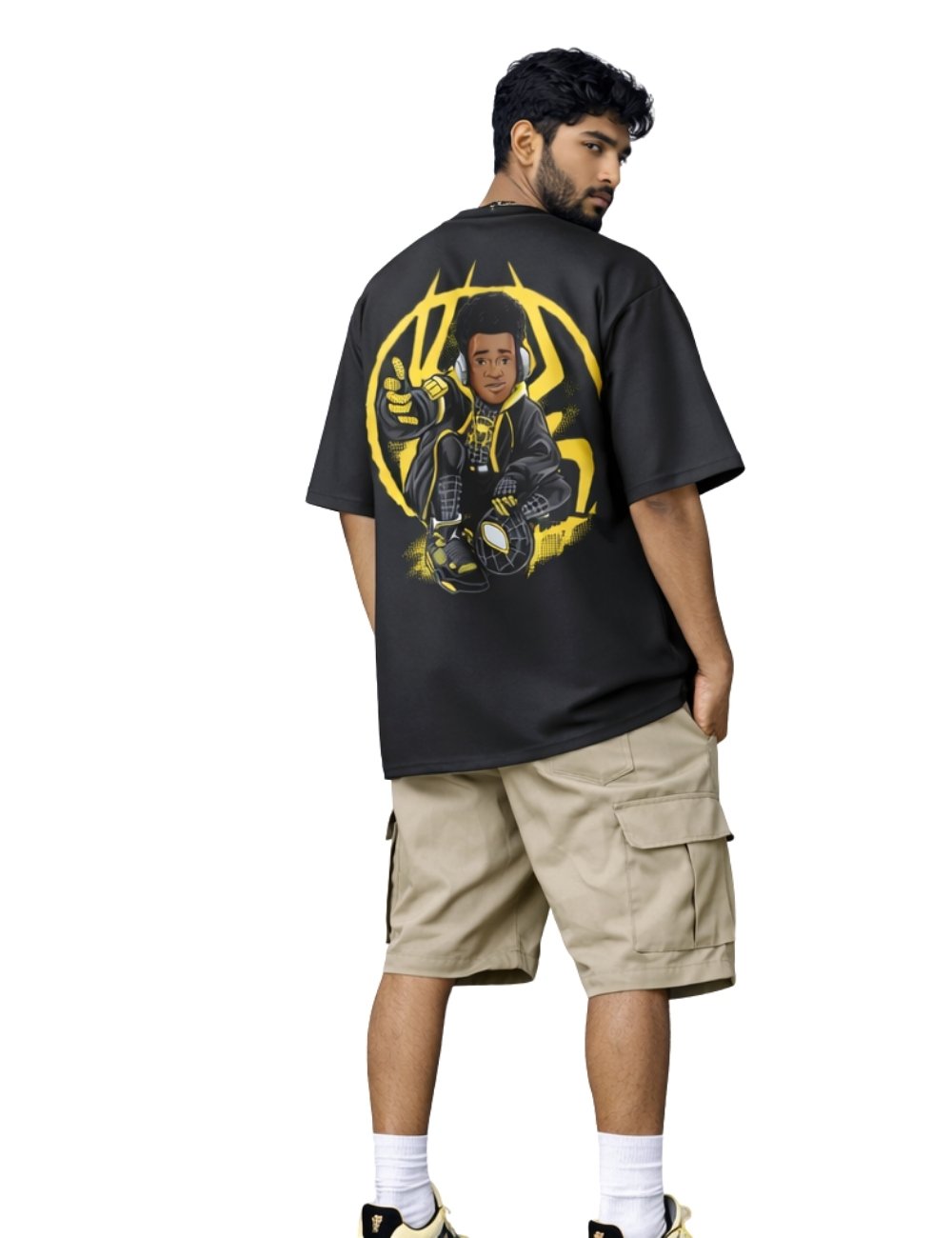 LURI Supima Cotton Unisex Oversized T-Shirt – Hip-Hop Spider-Verse Edition