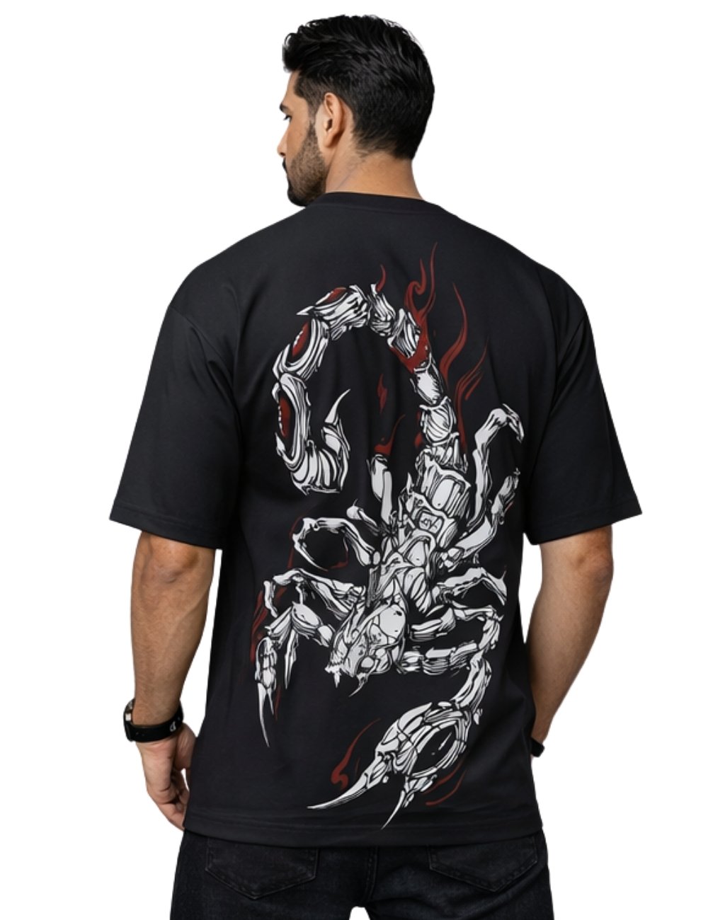 LURI Supima Cotton Unisex Oversized T-Shirt – Inferno Scorpion Edition