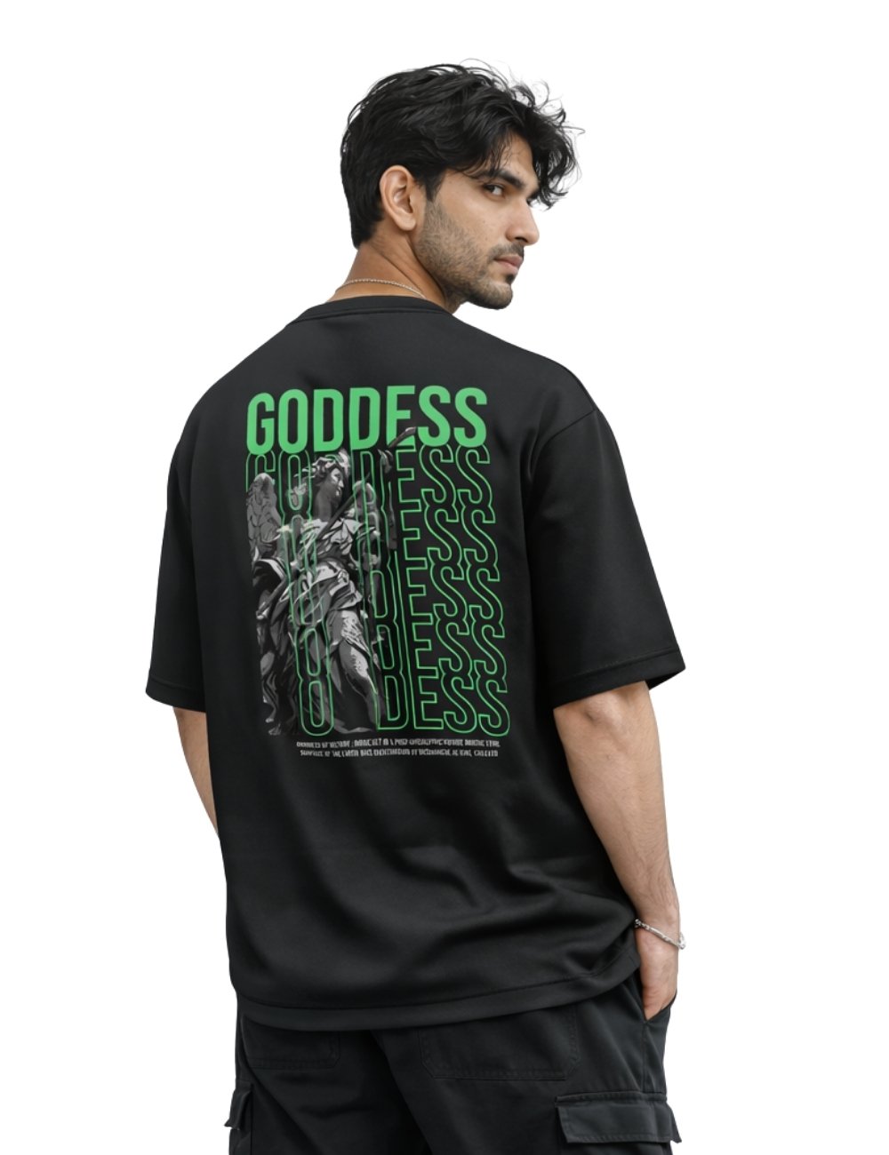 LURI Supima Cotton Unisex Oversized T-Shirt – Goddess of Victory Edition