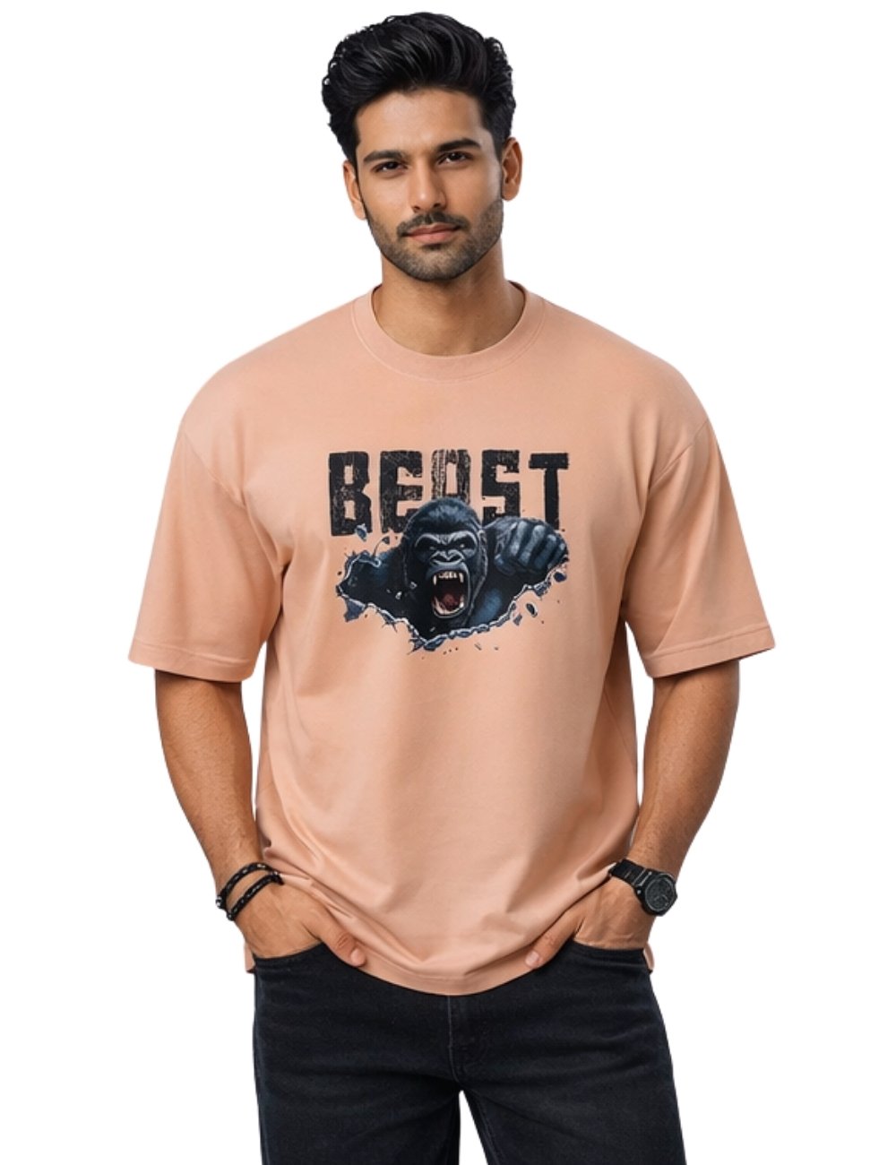 LURI Supima Cotton Unisex Oversized T-Shirt – Beast Edition