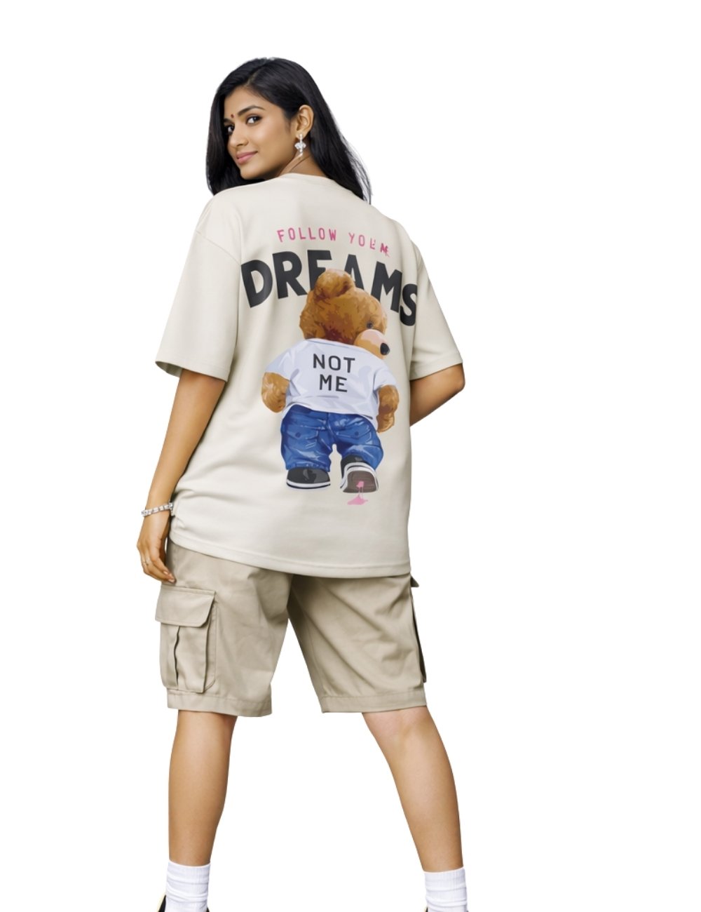 LURI Supima Cotton Unisex Oversized T-Shirt – Follow Your Dearms Edition