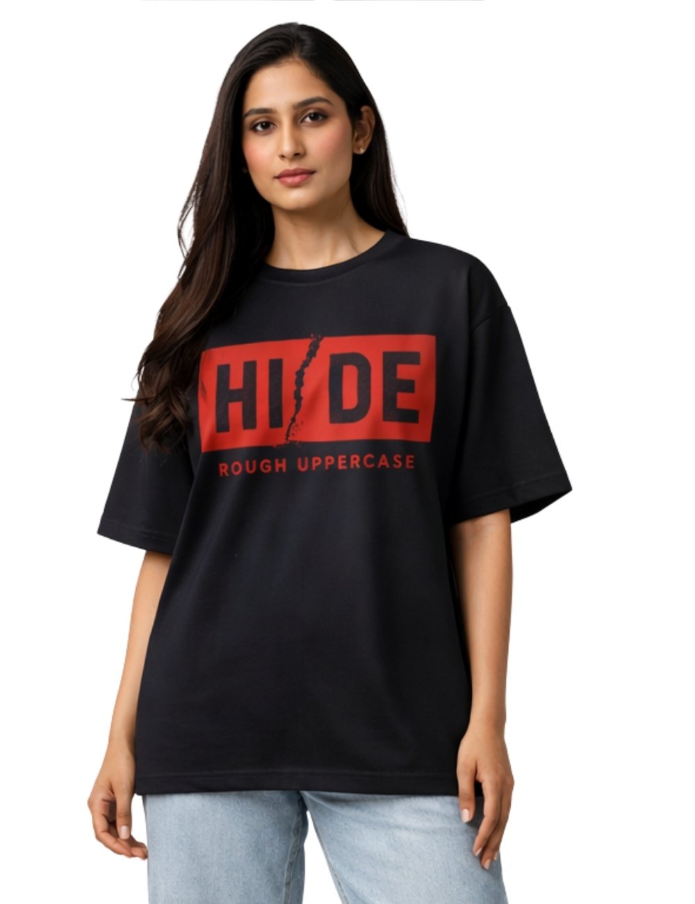 LURI Supima Cotton Unisex Oversized T-Shirt – Hide Edition