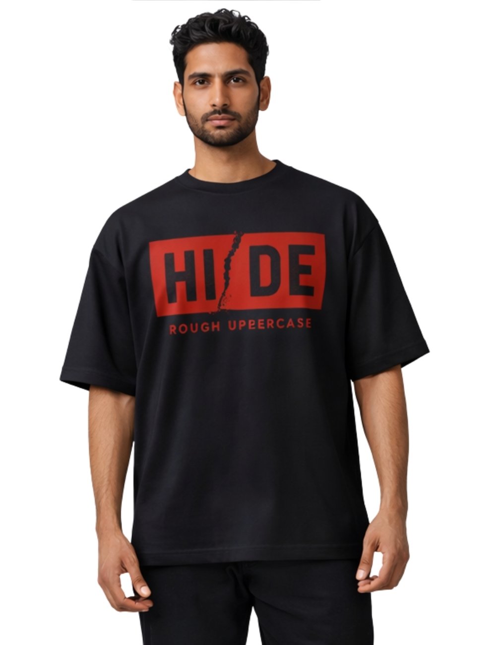 LURI Supima Cotton Unisex Oversized T-Shirt – Hide Edition