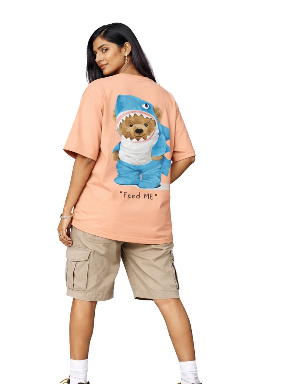 LURI Supima Cotton Unisex Oversized T-Shirt – Feed Me Edition