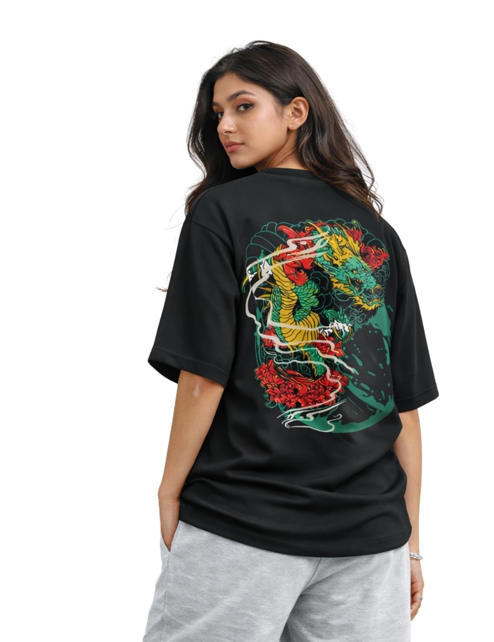 LURI Supima Cotton Unisex Oversized T-Shirt – Demon Slayer Edition