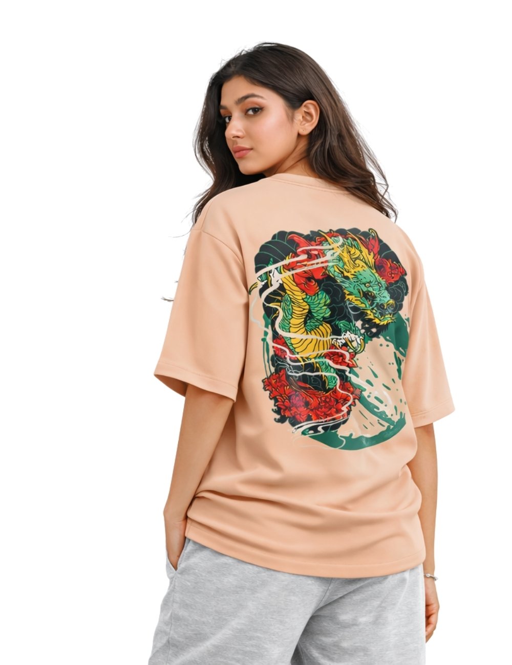 LURI Supima Cotton Unisex Oversized T-Shirt – Demon Slayer Edition