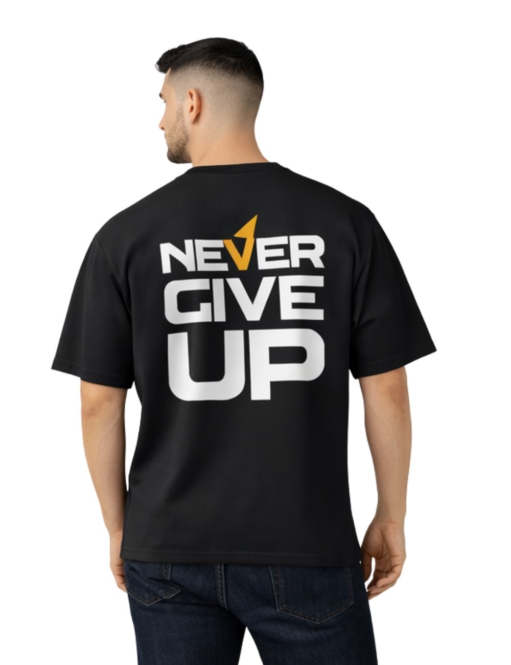 LURI Supima Cotton Unisex Oversized T-Shirt – Never Give Up Edition