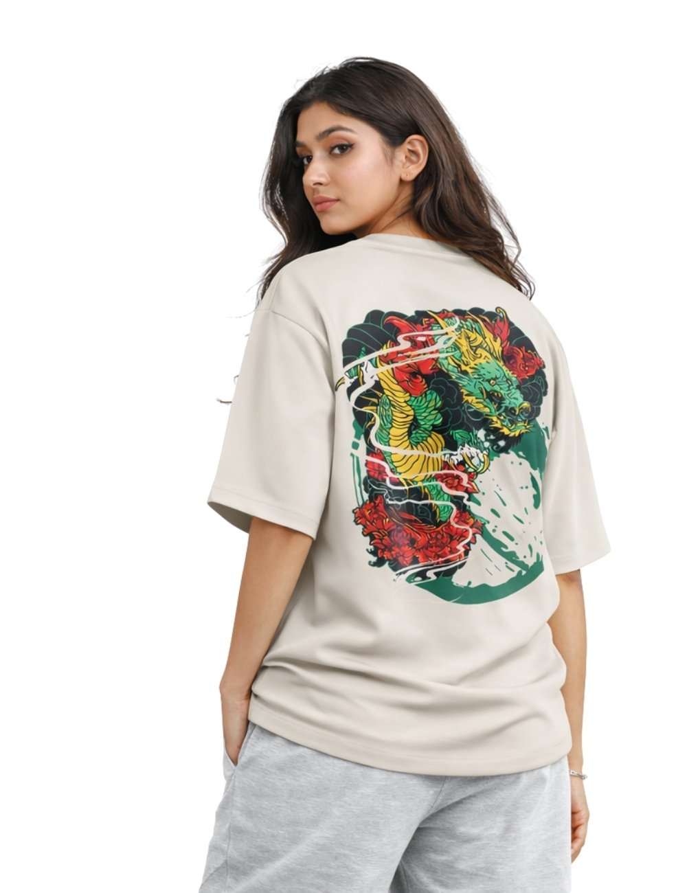 LURI Supima Cotton Unisex Oversized T-Shirt – Demon Slayer Edition