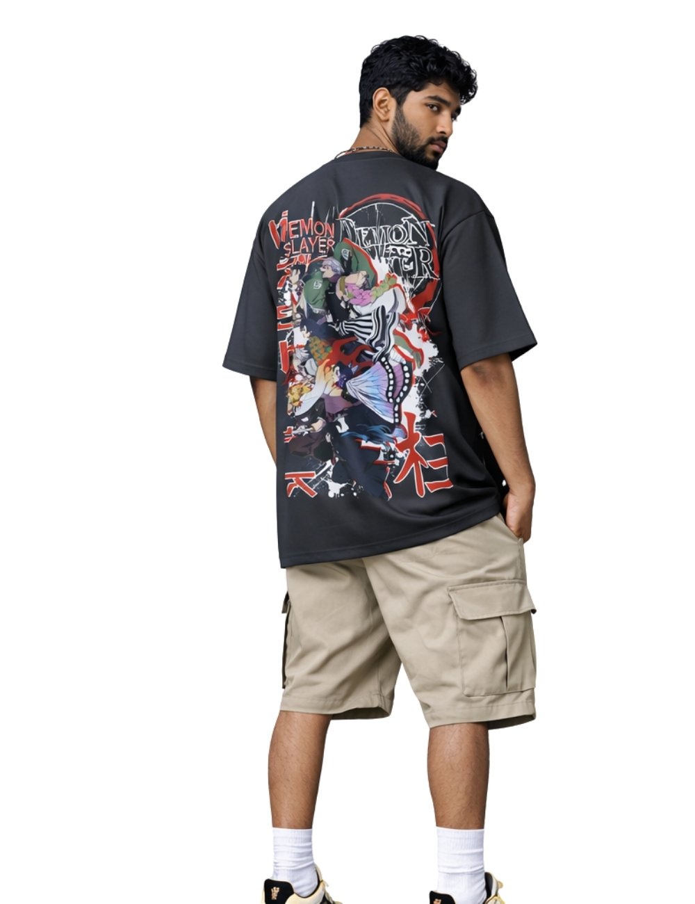LURI Supima Cotton Unisex Oversized T-Shirt – Demon Slayer Edition