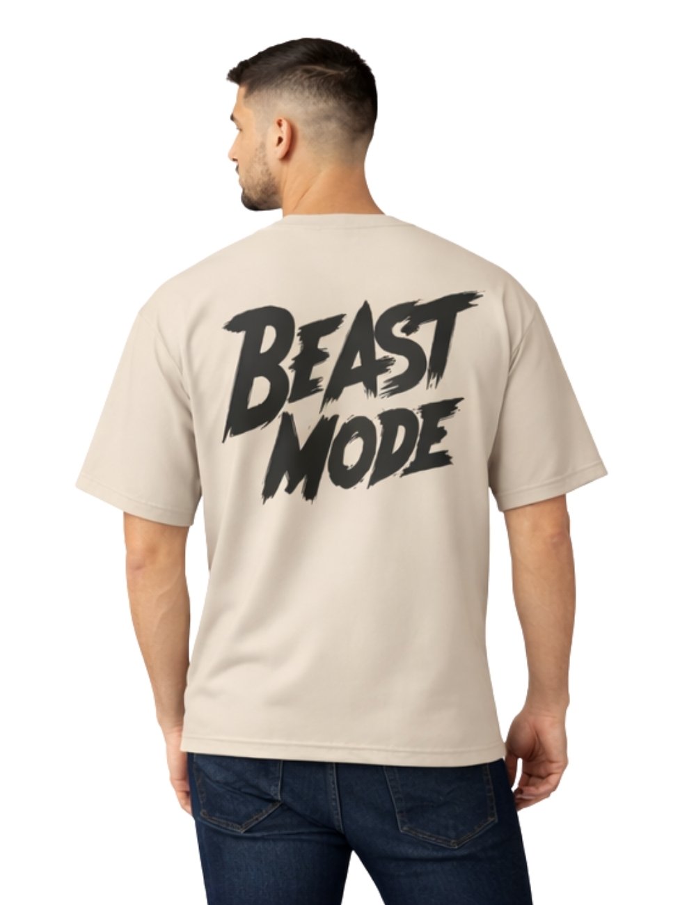 LURI Supima Cotton Unisex Oversized T-Shirt – Beast Mode Edition