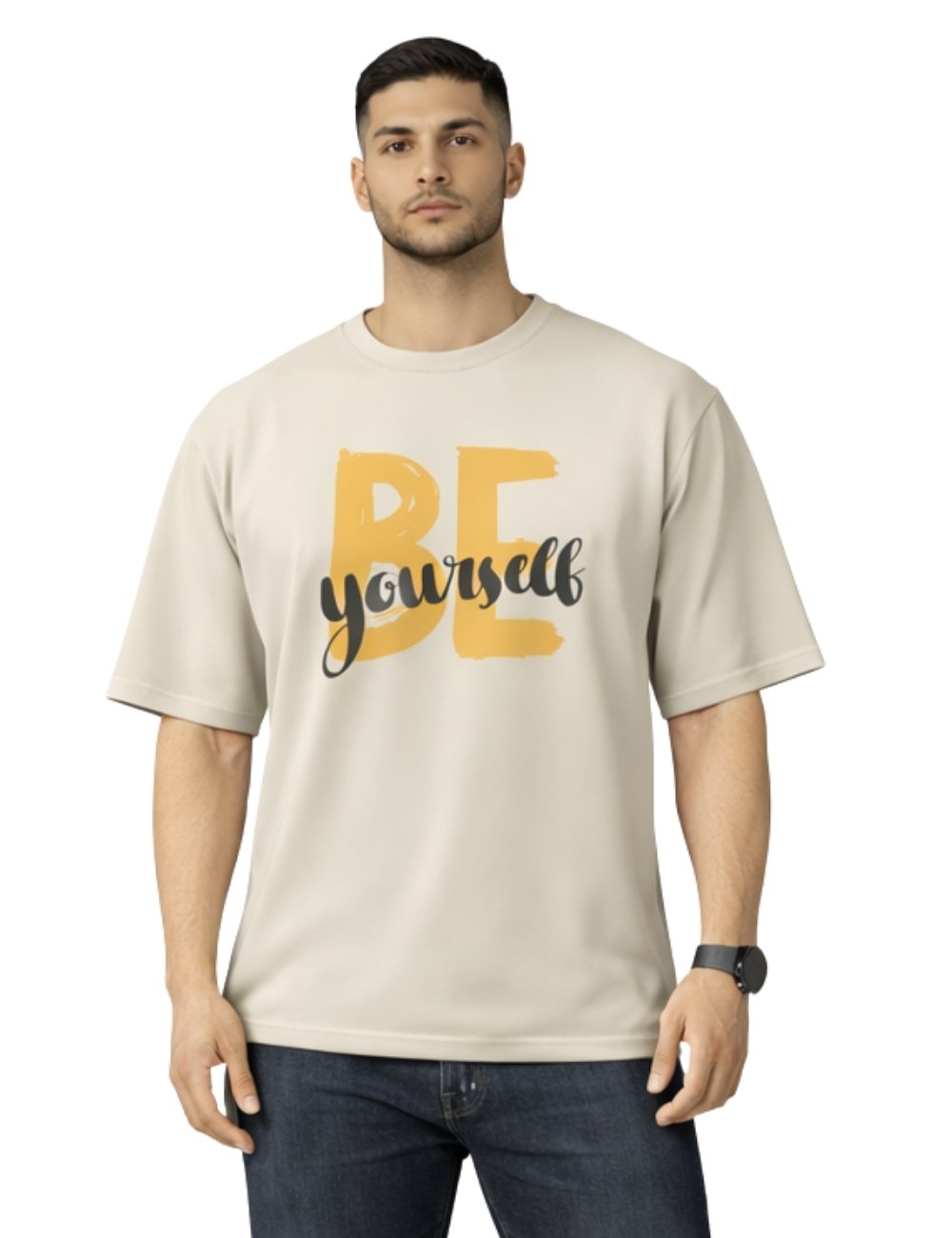 LURI Supima Cotton Unisex Oversized T-Shirt – Be Yourself Edition