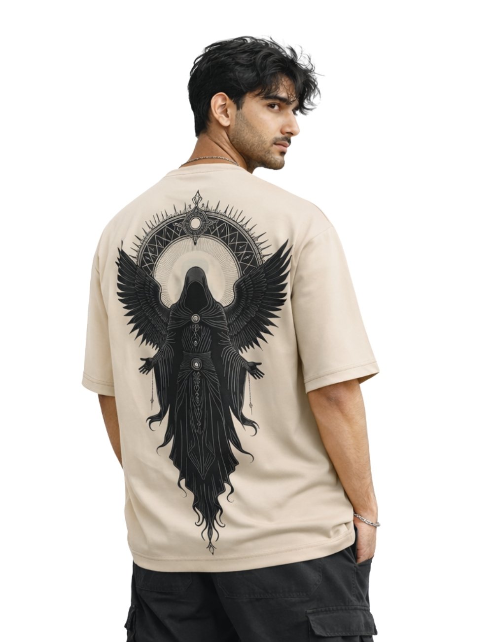 LURI Supima Cotton Unisex Oversized T-Shirt – Dark Seraph Edition