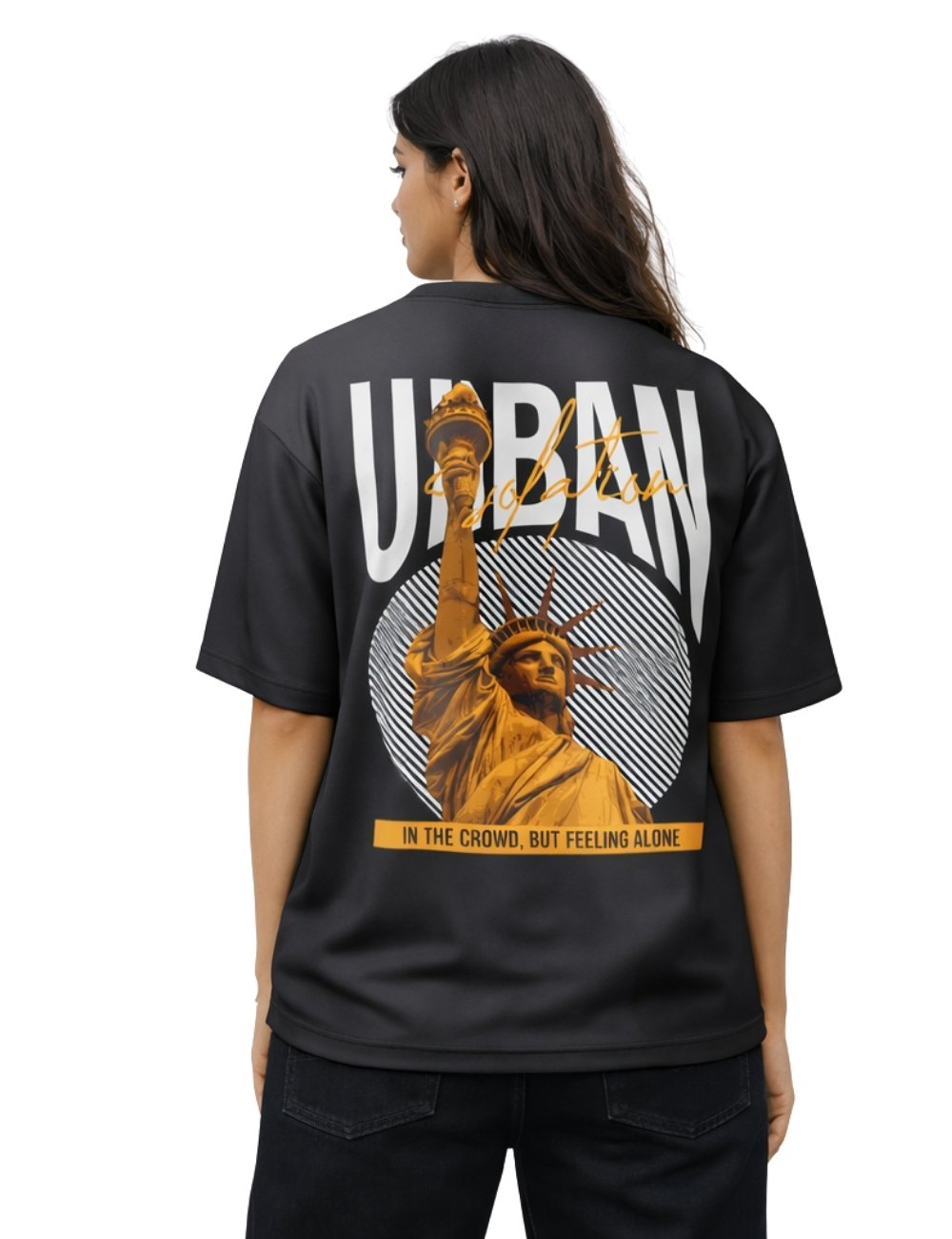 LURI Supima Cutton Unisex Oversized T-shirt – Statue of Liberty Edition