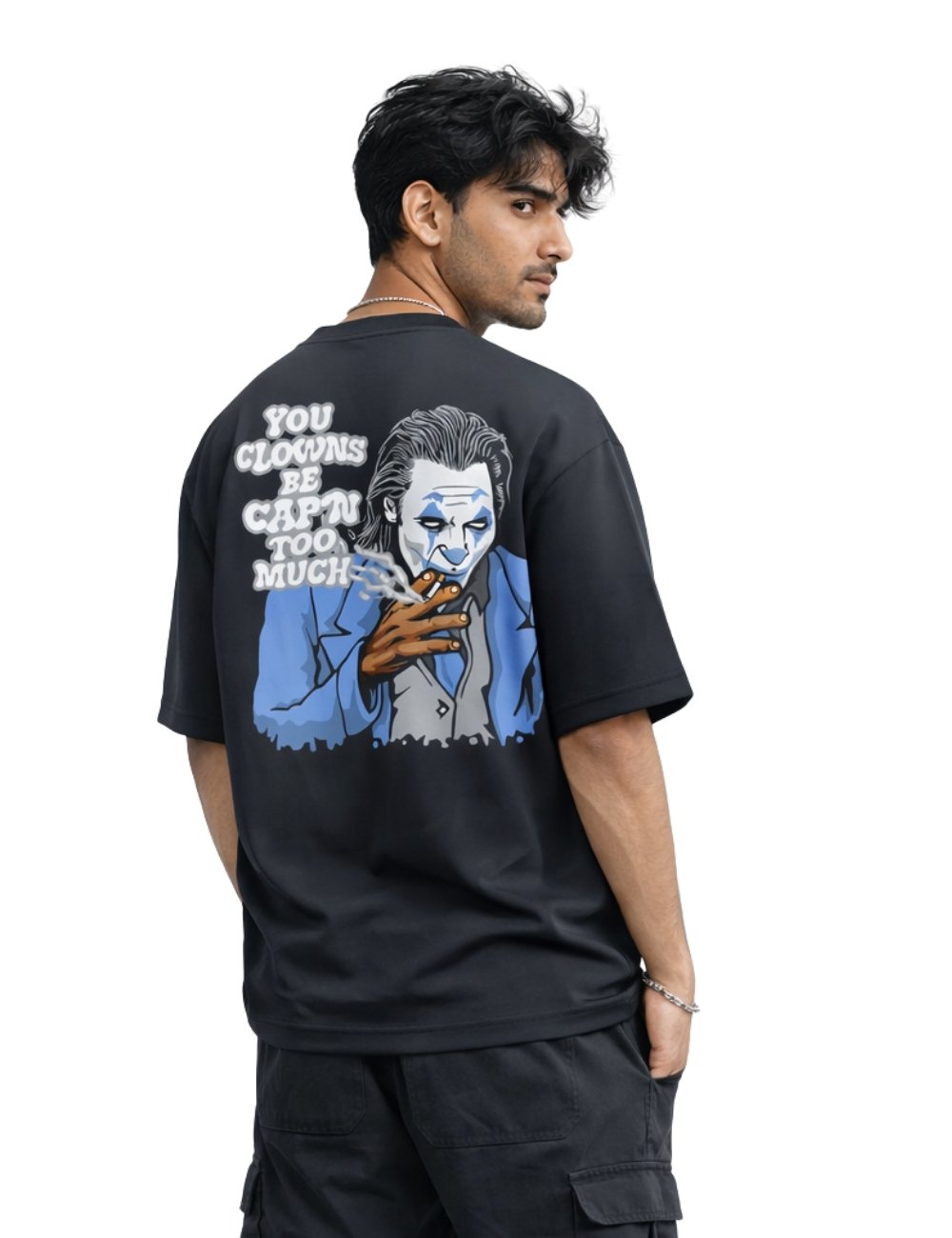 LURI Supima Cotton Unisex Oversized T-Shirt – Clownin’ Too Much Edition