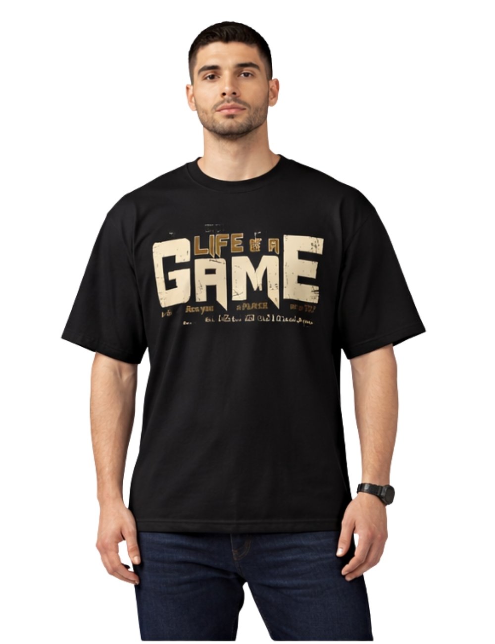 LURI Supima Cotton Unisex Oversized T-Shirt – Life Is A Game Edition