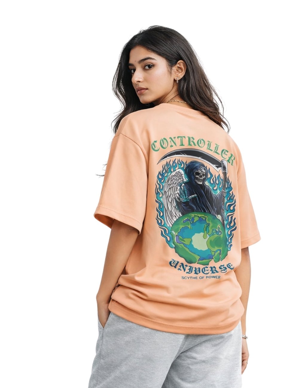 LURI Supima Cotton Unisex Oversized T-Shirt – Controller Edition