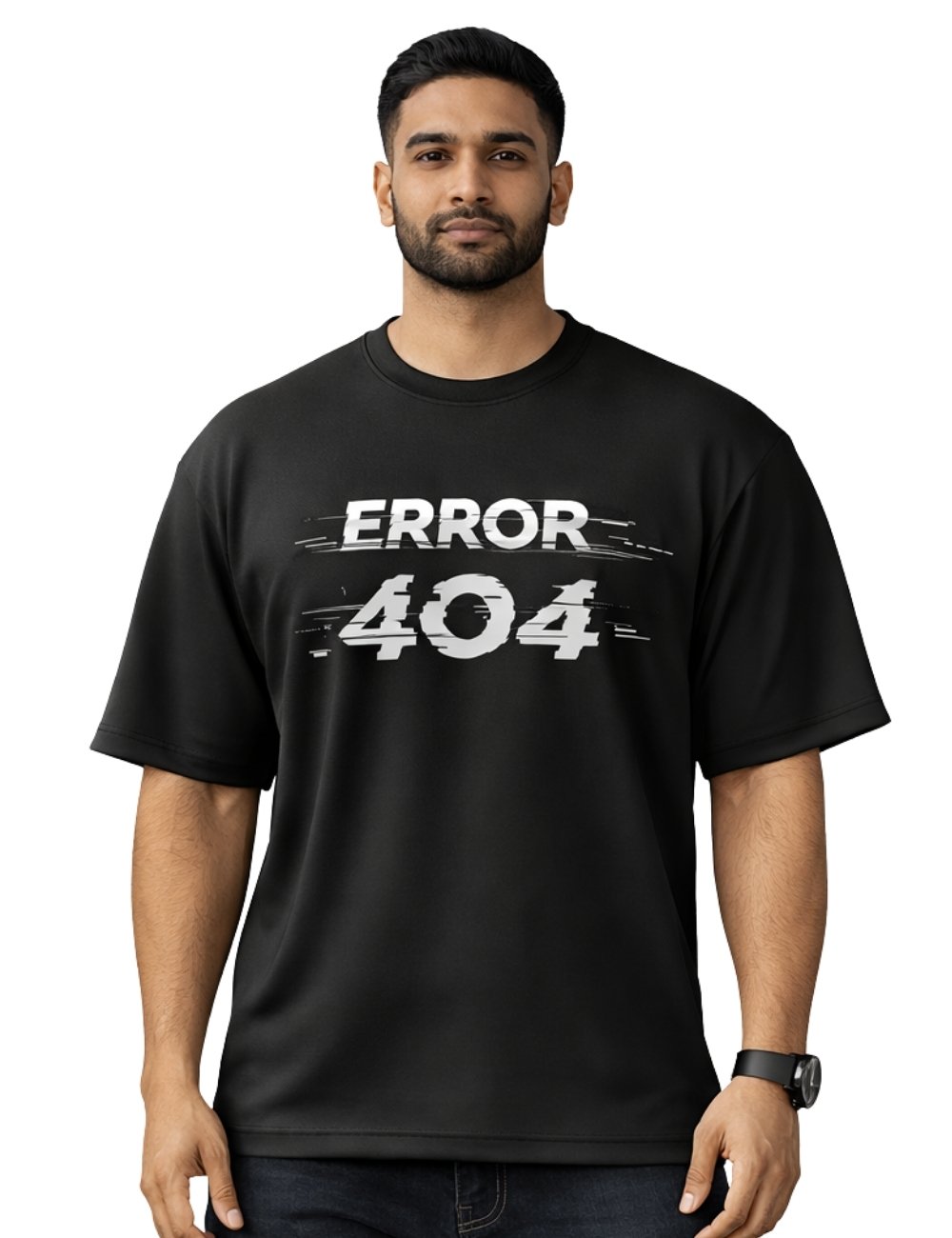 LURI Supima Cotton Unisex Oversized T-Shirt – Error 404 Edition