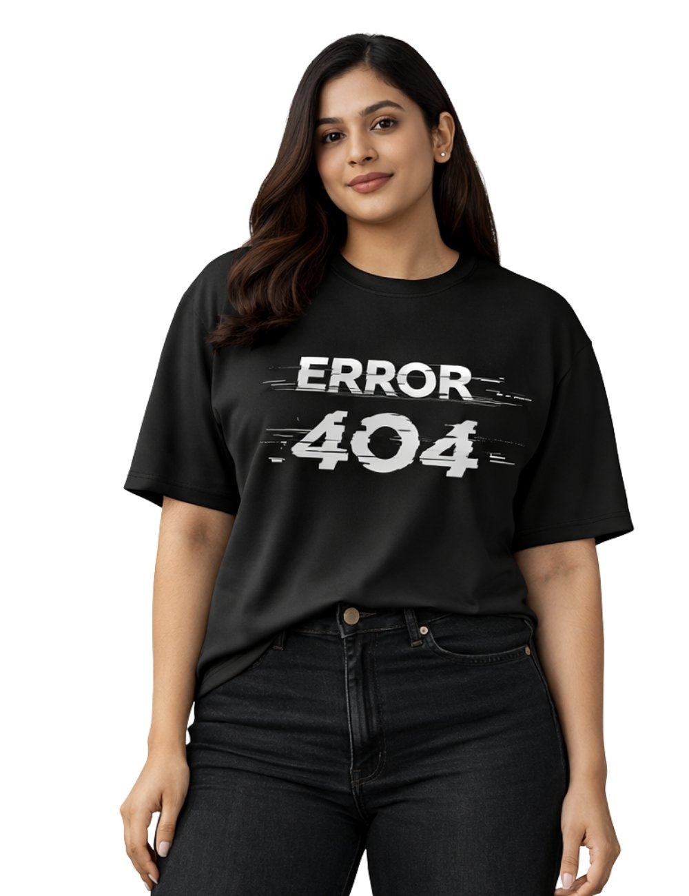LURI Supima Cotton Unisex Oversized T-Shirt – Error 404 Edition