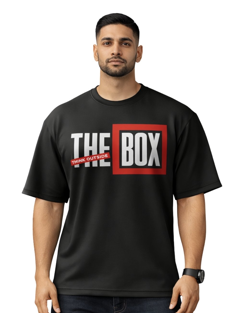 LURI Supima Cotton Unisex Oversized T-Shirt – Think Outside The Box Edition