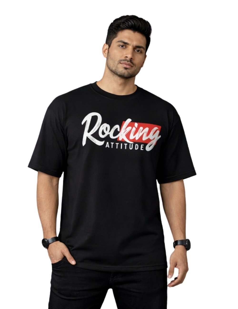 LURI Supima Cotton Unisex Oversized T-Shirt – Rocking Attitude Edition