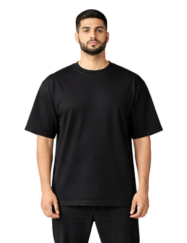 LURI Supima Cotton Unisex Oversized T-Shirt – Premium Black