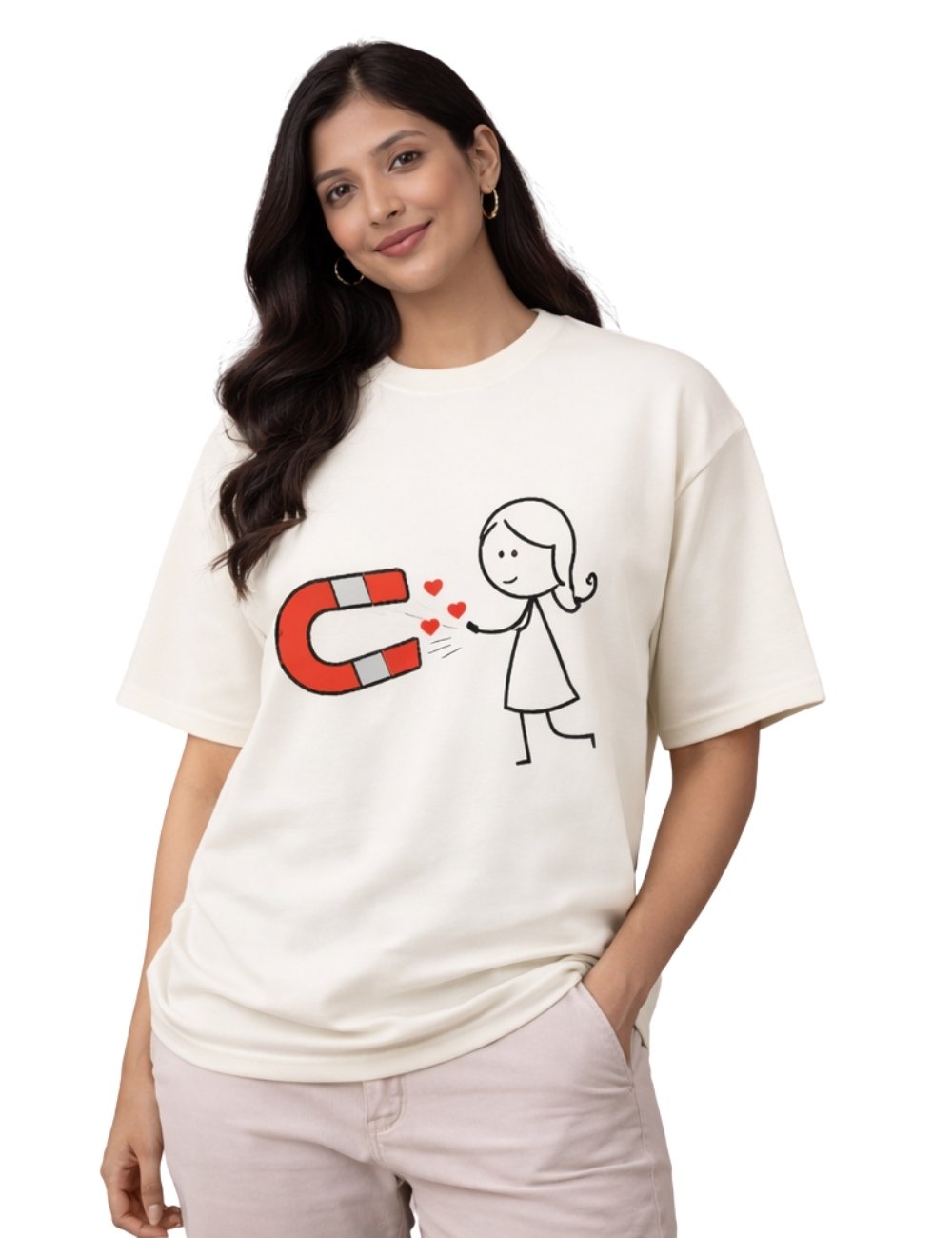 LURI Supima Cotton Unisex Oversized T-Shirt – Couple Collection for Men and Women 1