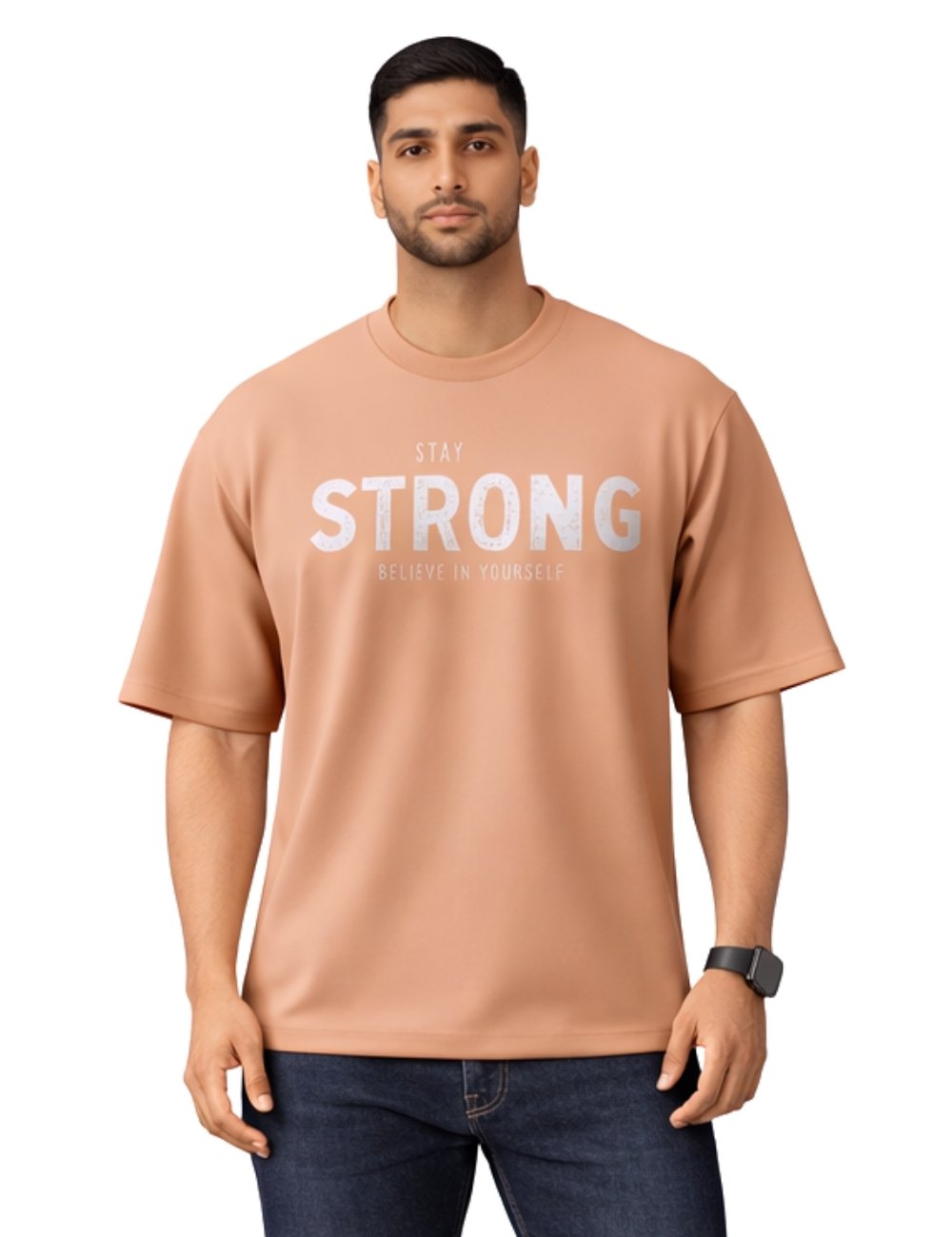 LURI Supima Cotton Unisex Oversized T-Shirt – Stay Strong Edition