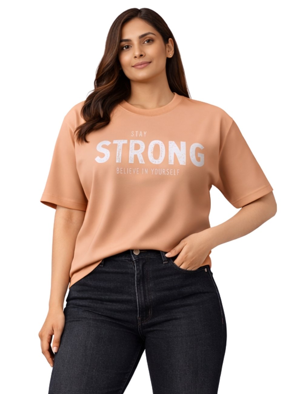 LURI Supima Cotton Unisex Oversized T-Shirt – Stay Strong Edition
