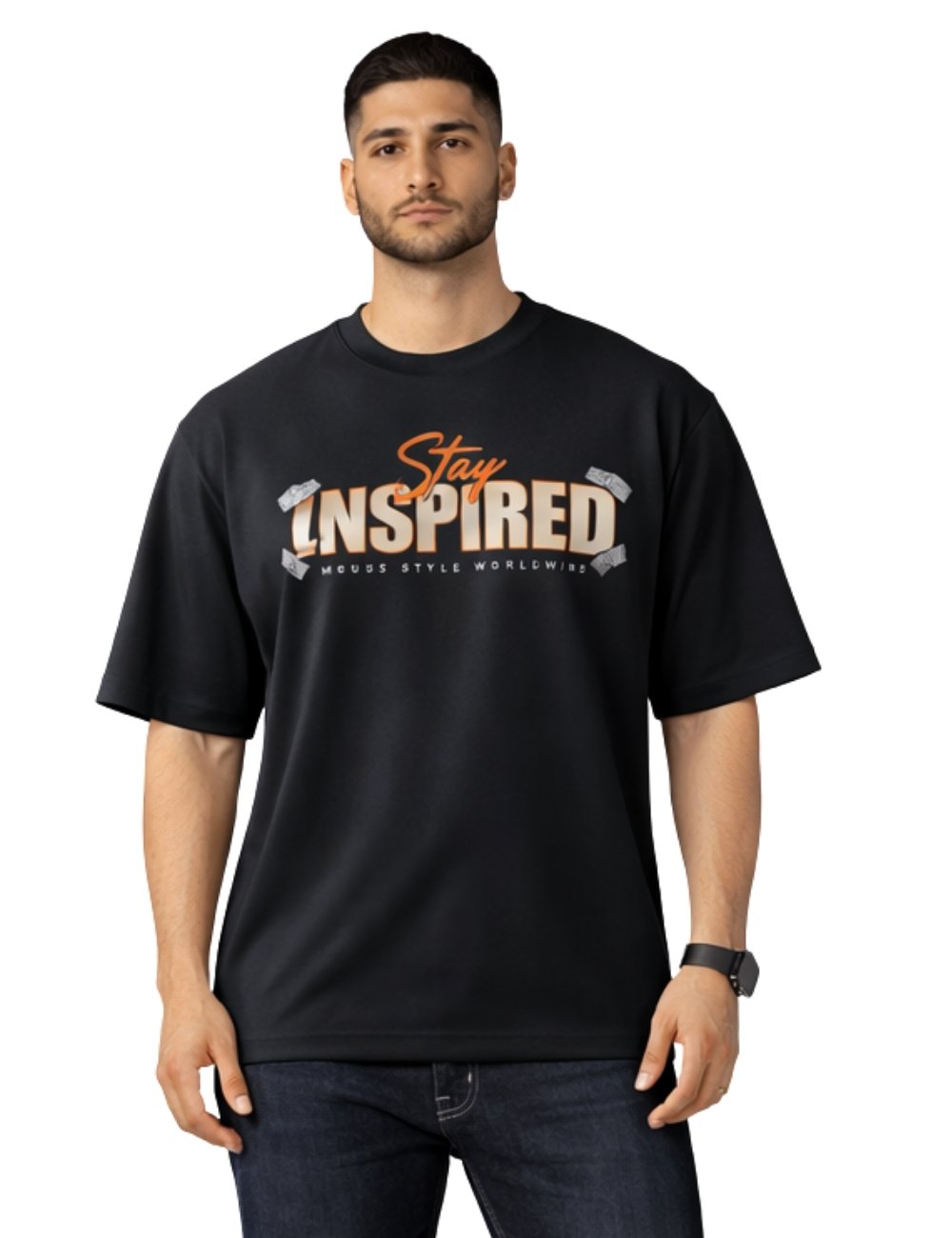 LURI Supima Cotton Unisex Oversized T-Shirt – Stay Inspired Edition