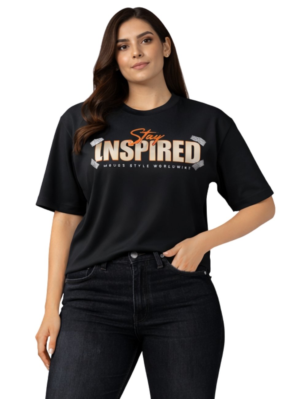 LURI Supima Cotton Unisex Oversized T-Shirt – Stay Inspired Edition