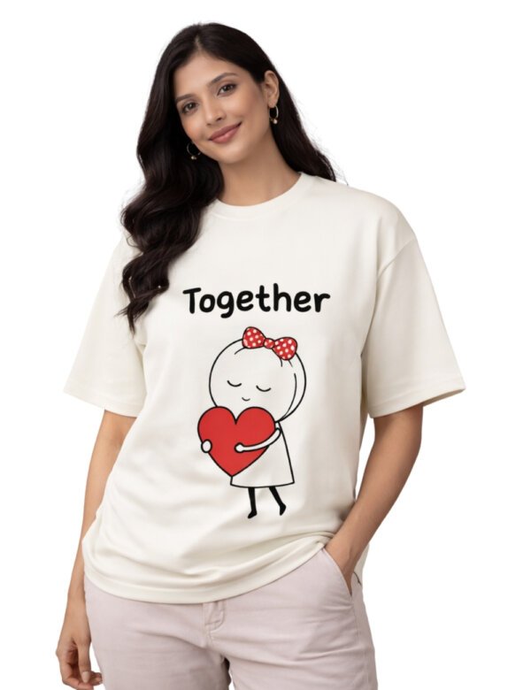 LURI Supima Cotton Unisex Oversized T-Shirt – Couple Collection 20 [Men and Women]
