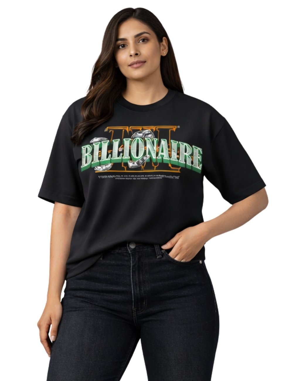 LURI Supima Cotton Unisex Oversized T-Shirt – Billionaire Edition