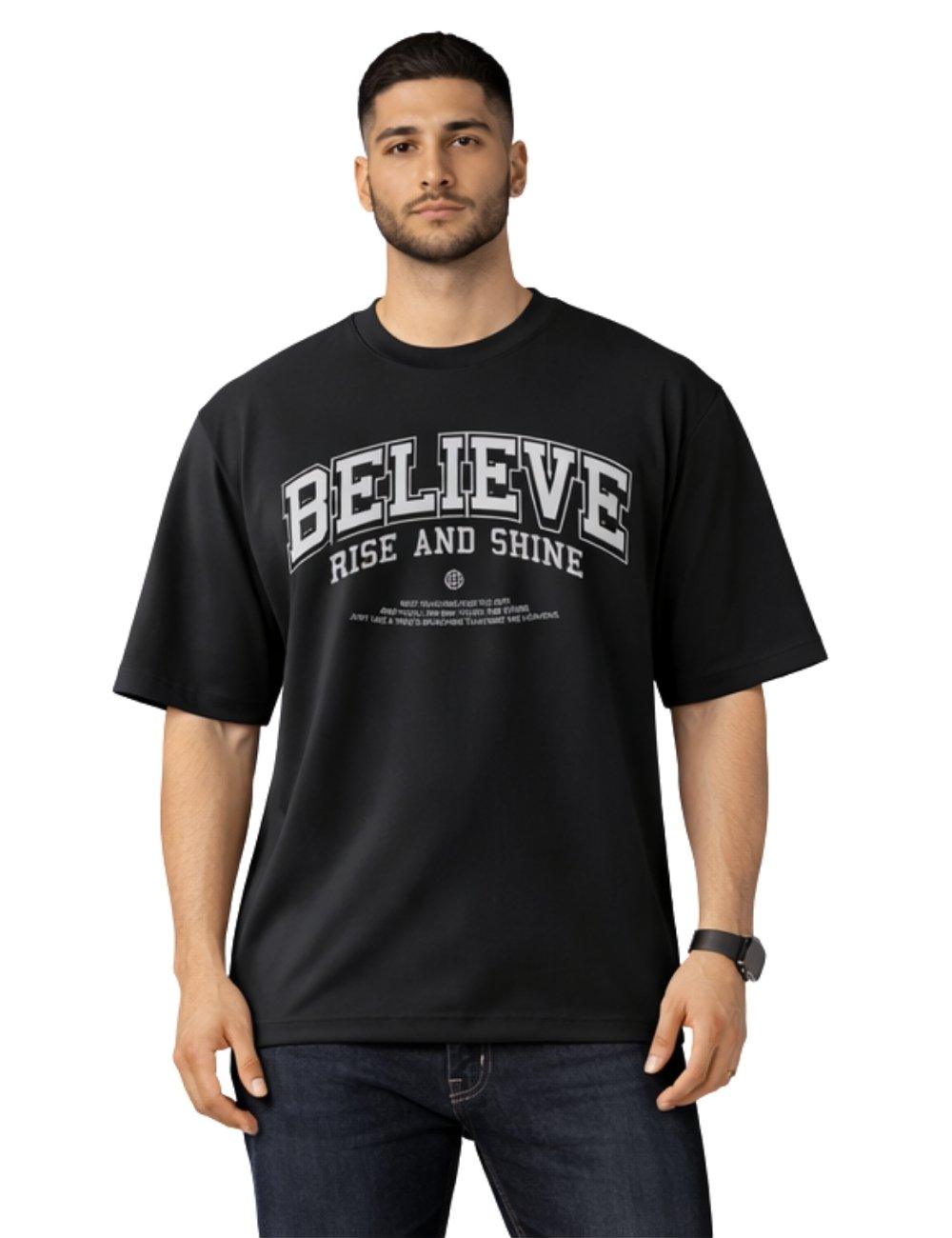 LURI Supima Cotton Unisex Oversized T-Shirt – Believe Edition