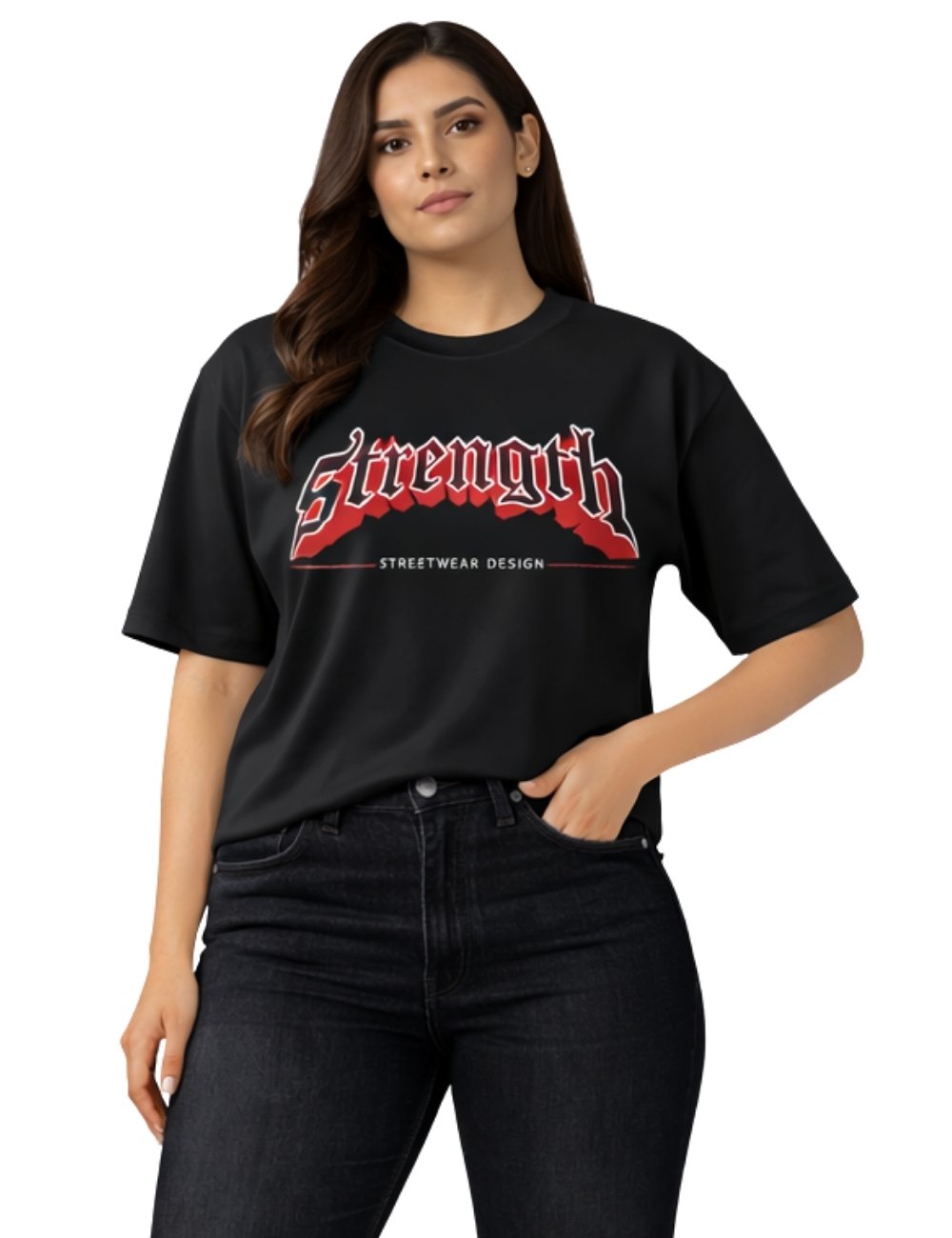 LURI Supima Cotton Unisex Oversized T-Shirt – Strength Edition